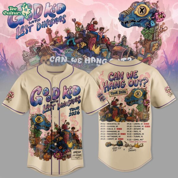 Good Kid x Last Dinosaurs - Can We Hang Out? Tour 2026 Baseball Jersey