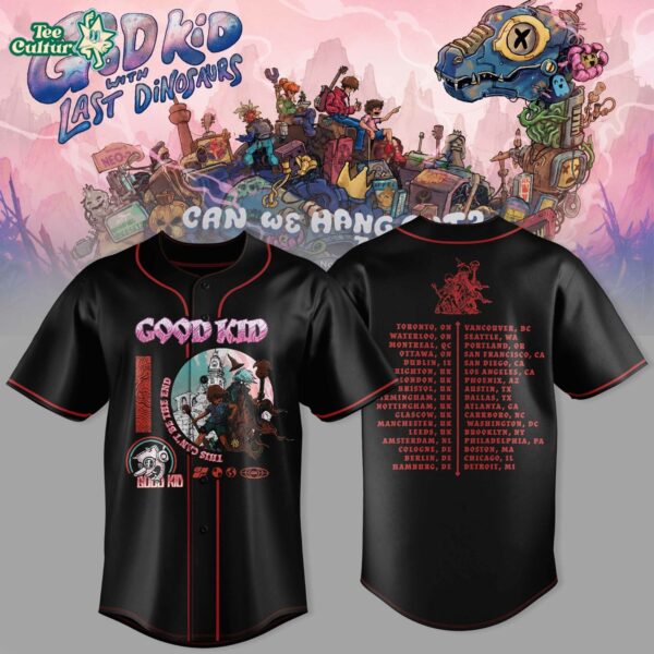 Good Kid x Last Dinosaurs - Can We Hang Out? Tour 2026 Baseball Jersey V3