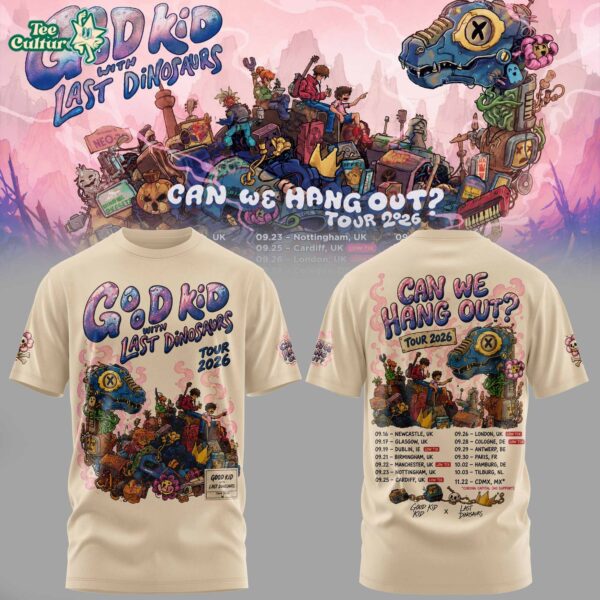 Good Kid x Last Dinosaurs - Can We Hang Out? Tour 2026 Tshirt V3