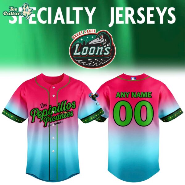 Great Lakes Loons Los Pepinillos Picantes 2026 Baseball Jersey