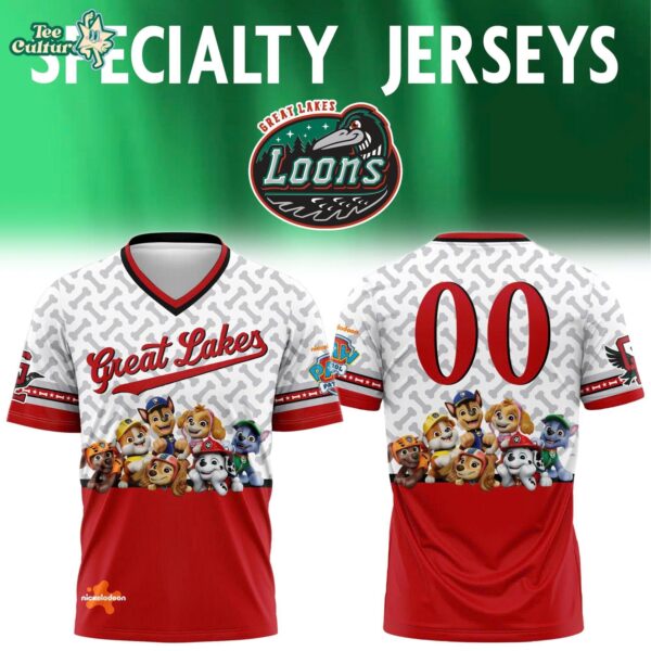 Great Lakes Loons x Paw Patrol Night 2026 Special Baseball Jersey