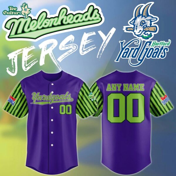 Hartford Yard Goats 2026 Melonheads Limited Edition Baseball Jersey