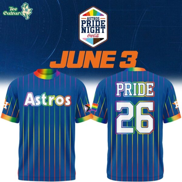 Houston Astros Pride Night 2026 Limited Edition T-Shirt