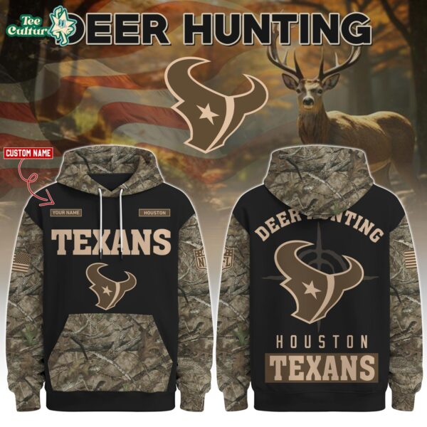 Houston Texans Deer Hunting Limited Edition Hoodie – NFL Hunting Hoodie for Fans