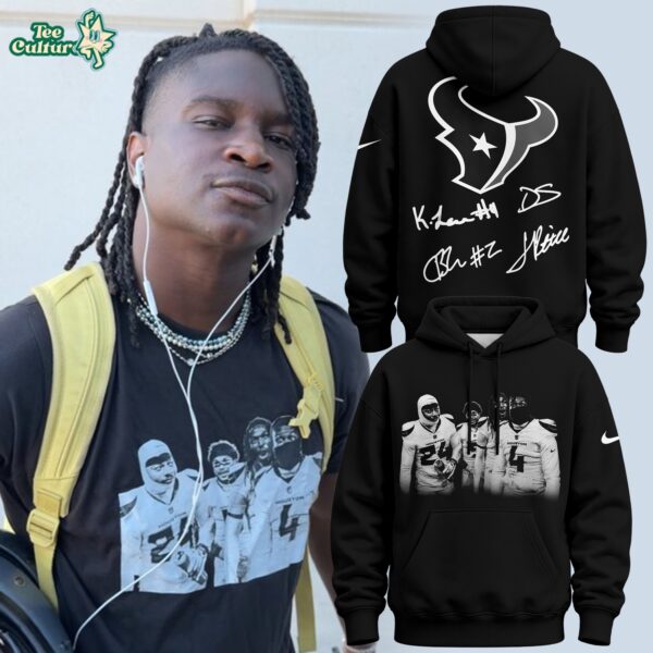 Houston Texans Jalen Pitre Calen Bullock Kamari Lassiter Derek Stingley Jr Signature Hoodie