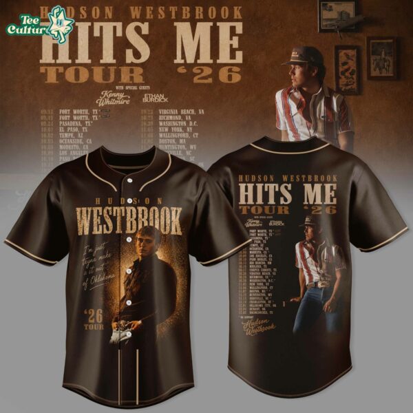 Hudson Westbrook "hits Me Tour '26" Baseball Jersey