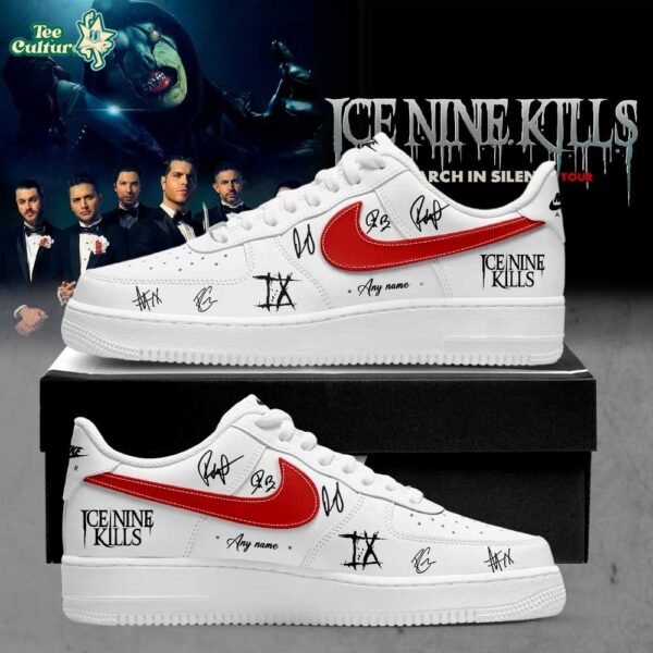 Ice Nine Kills March In Silence Tour 2026 Custom Name AF1 Sneakers