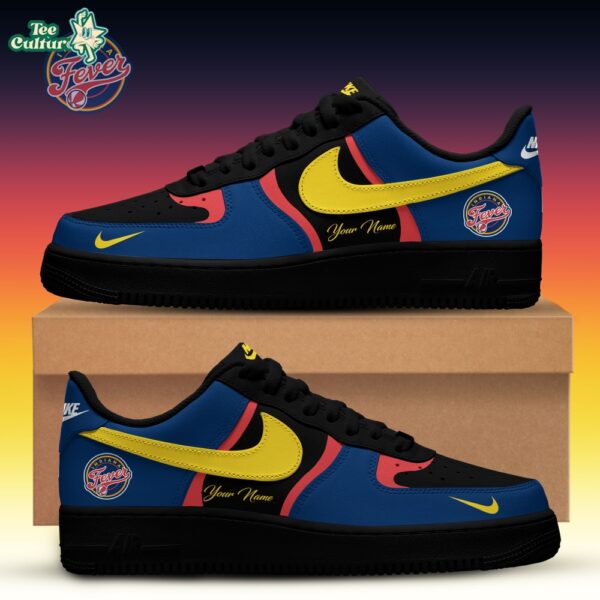 Indiana Fever WNBA x Back 2 Black Edition Nike Air Force 1 Low Custom Shoes for Fans
