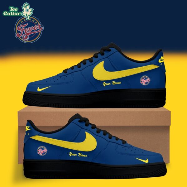 Indiana Fever WNBA x Back 2 Black Edition Nike Air Force 1 Low Custom Shoes for Fans V2