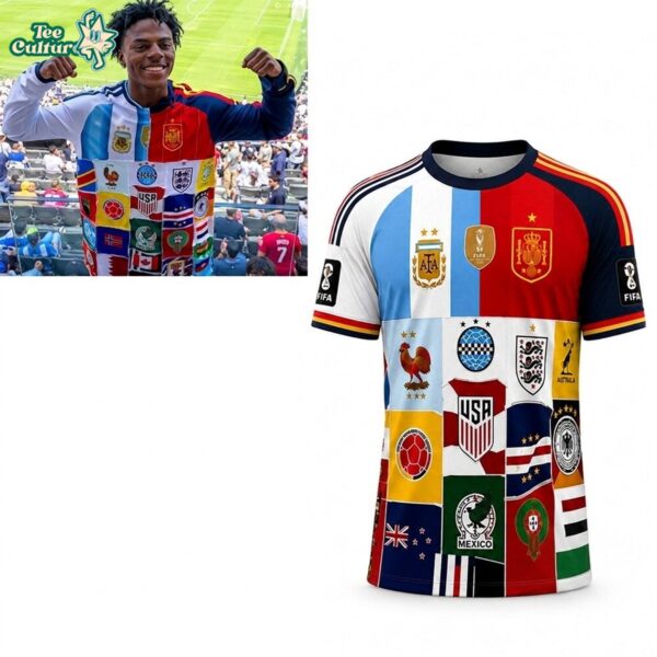 Ishowspeed For All Countries 2026 World Cup Jersey - Idea For Sport Fans