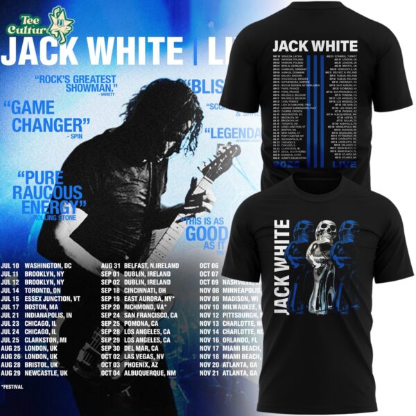 Jack White Live 2026 Tour Limited Edition Black Shirt