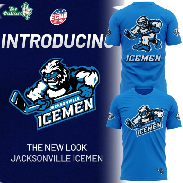 Jacksonville Icemen 10th Anniversary Logo Blue Limited Edition Shirt