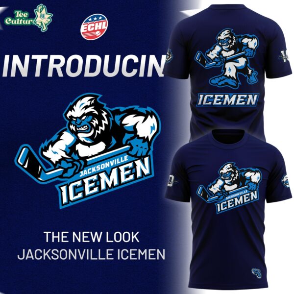 Jacksonville Icemen 10th Anniversary Logo Navy Limited Edition Shirt