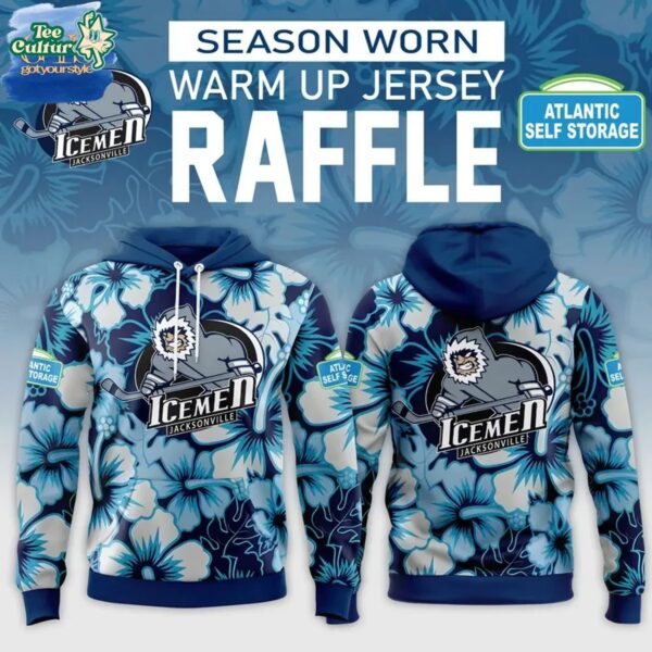 Jacksonville Icemen Season Worn Warm-up Hoodie