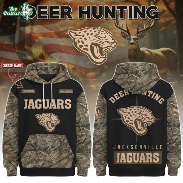 Jacksonville Jaguars Deer Hunting Limited Edition Hoodie – NFL Hunting Hoodie for Fans