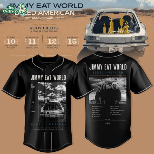Jimmy Eat World - Bleed American 25 Years Baseball Jersey V3