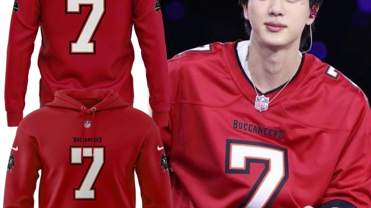 Jin BTS x Tampa Bay Buccaneers Limited Edition Unisex Hoodie