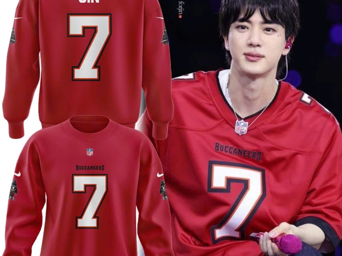 Jin BTS x Tampa Bay Buccaneers Limited Edition Unisex Sweatshirt