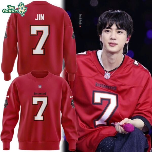 Jin BTS x Tampa Bay Buccaneers Limited Edition Unisex Sweatshirt