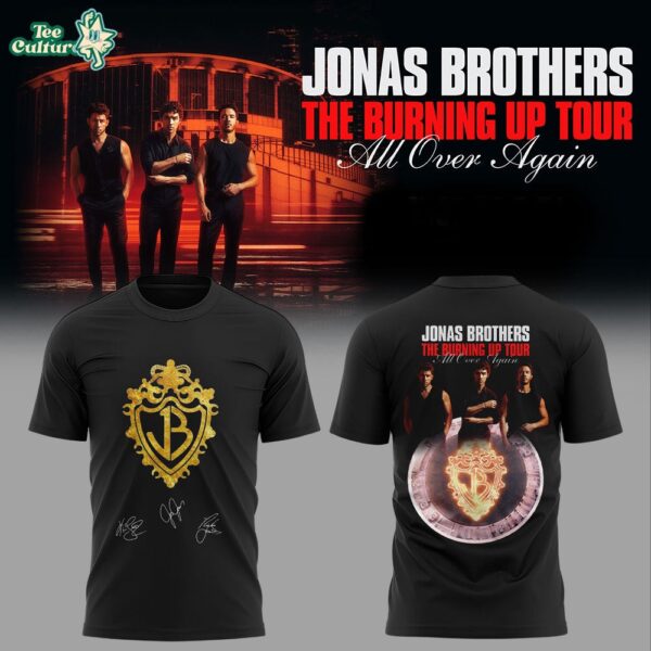 Jonas Brothers The Burning Up Tour All Over Again 2026 Concert T-Shirt V2