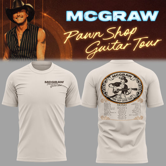 Limited Edition Pawn Shop Guitar Tour 2026 At Bethel, NY TShirt V2