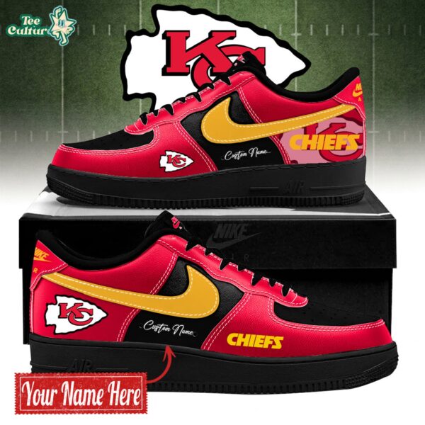 Kansas City Chiefs Bold Black And Red Limited Edition AF1 Sneakers