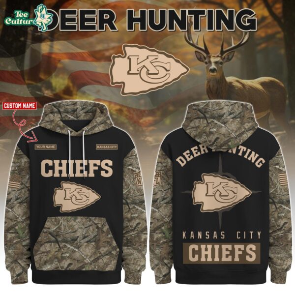 Kansas City Chiefs Deer Hunting Limited Edition Hoodie – NFL Hunting Hoodie for Fans