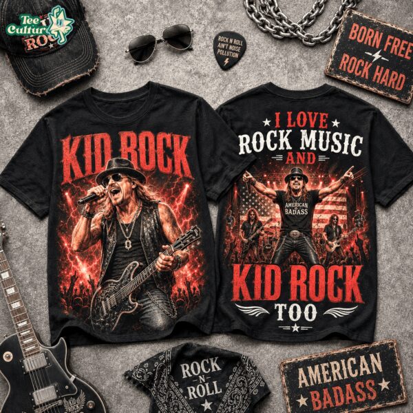 Kid Rock Born Free American Badass Shirt