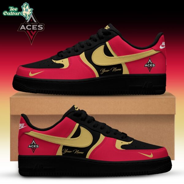 Las Vegas Aces x Back 2 Black Edition Custom Air Force 1 Sneakers For Fans