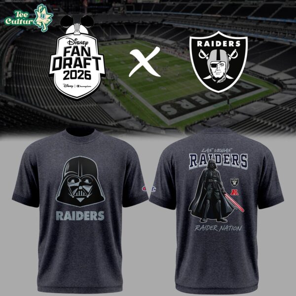 Las Vegas Raiders X Darth Vader Disney Fan Draft 2026 Special Shirt