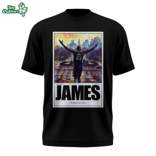 Lebron James The King Has Come To Philly Tshirt by Teesculture.com