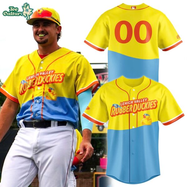 Lehigh Valley IronPigs Rubber Duckies Limited Edition Baseball Jersey
