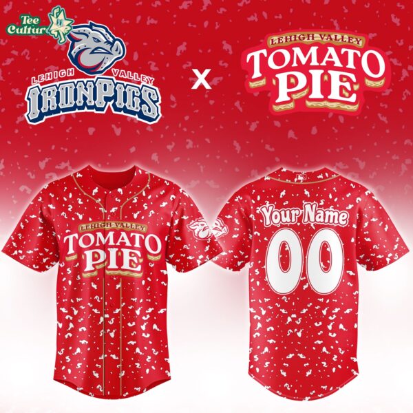 Lehigh Valley Ironpigs Tomato Pie 2026 Customized Baseball Jersey