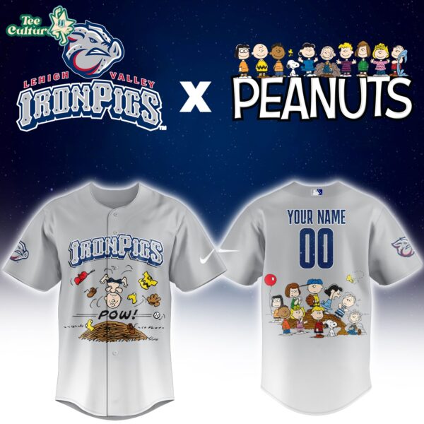 Lehigh Valley Ironpigs X Peanuts Night 2026 Customized Baseball Jersey