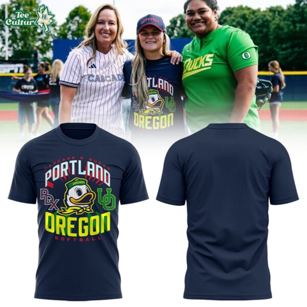 Limited Edition Cascade X Ducks Softball Fan Graphic Shirt 2D