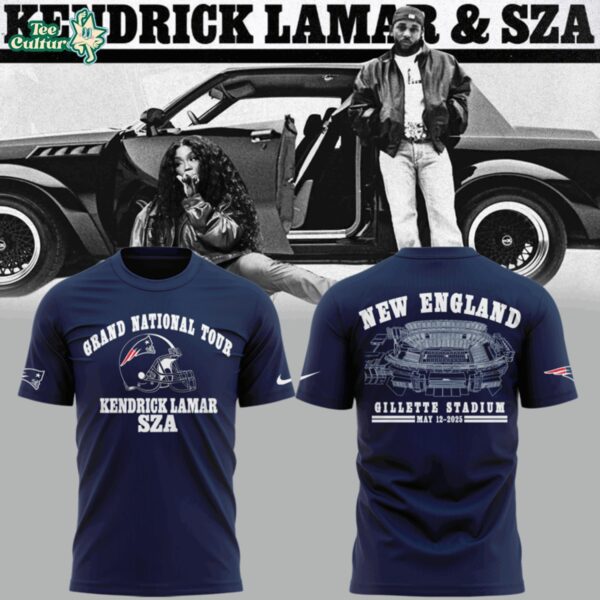 Limited Edition Grand National Tour X New England Patriots Navy Tshirt