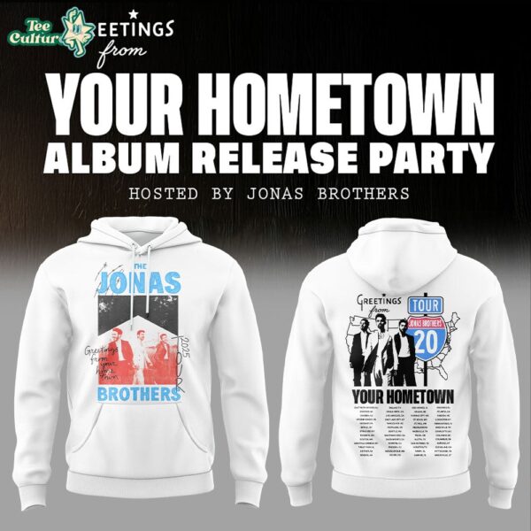 Limited Edition Greetings From Your Hometown Jonas Brothers Tour Concert Hoodie