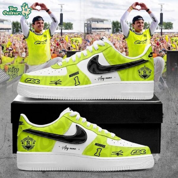 Limited Edition McLaren Formula 1 Team 2026 Lando Norris GRANDSTAND LN1 Air Force 1 Sneakers