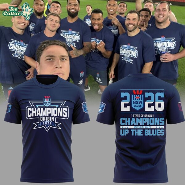 Limited Edition NSW Blues 2026 State Of Origin Champions Champions Shirt V2