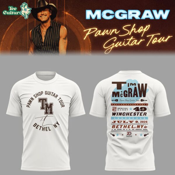 Limited Edition Pawn Shop Guitar Tour 2026 At Bethel, NY TShirt V3