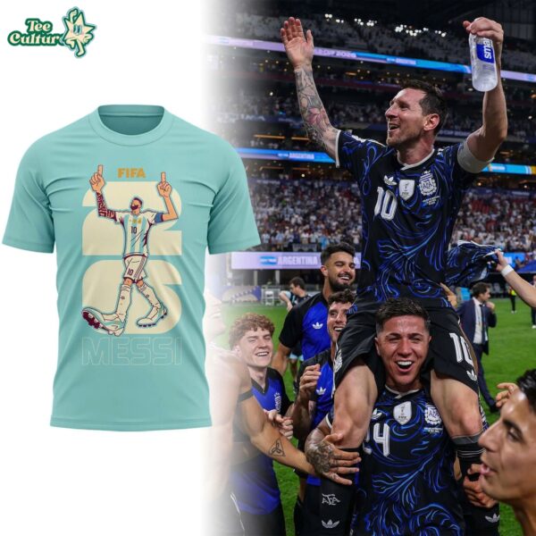Lionel Messi World Cup 2026 Final Celebration Limited Edition Graphic T-Shirt