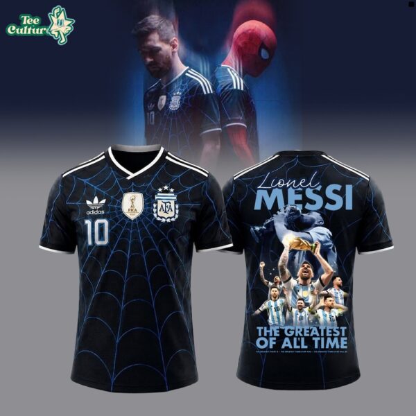 Lionel Messi x Spider-Man The Greatest Of All Time Limited Edition Baseball Jersey