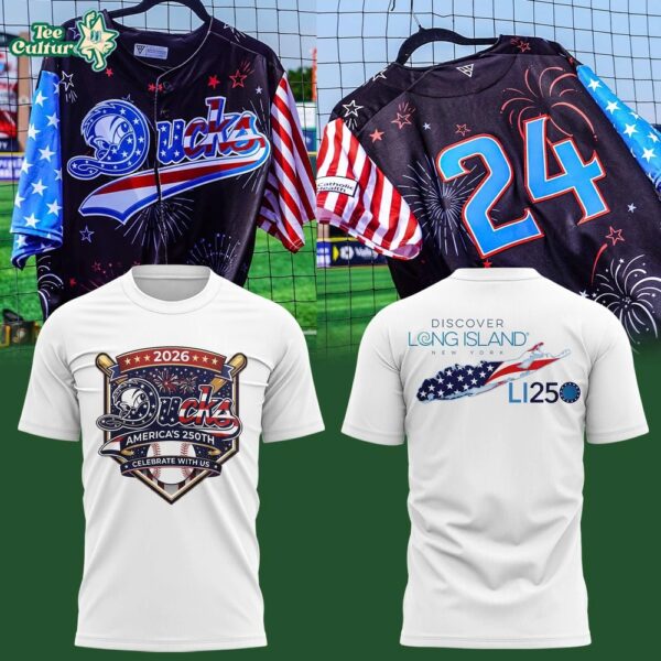 Long Island Ducks America 250th Anniversary 2026 Patriotic Limited Edition T-Shirt