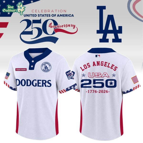 Los Angeles Dodgers 250 Anniversary Two Button Jersey