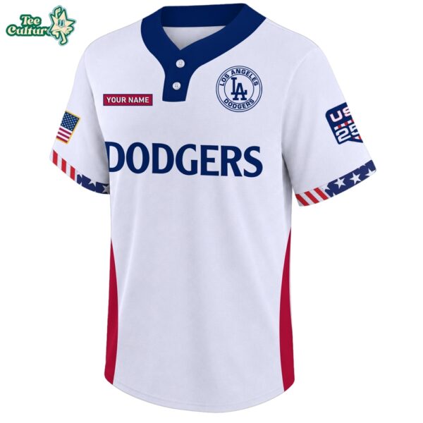 Los Angeles Dodgers 250 Anniversary Two Button Jersey by Teesculture.com