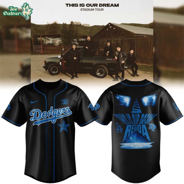 Los Angeles Dodgers x Fuerza Regida This Is Our Dream Stadium Tour Baseball Jersey