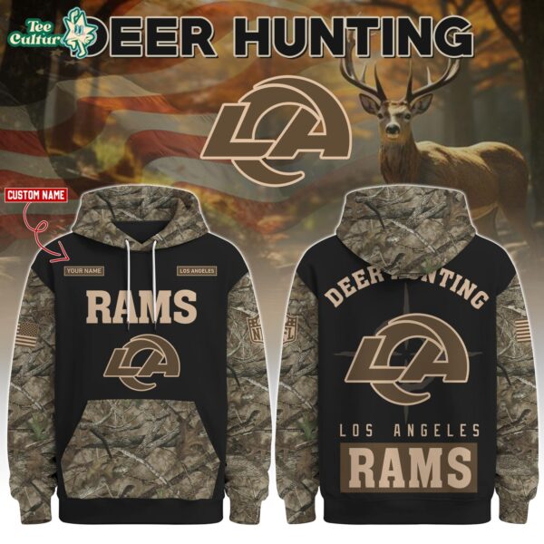 Los Angeles Rams Deer Hunting Limited Edition Hoodie – NFL Hunting Hoodie for Fans