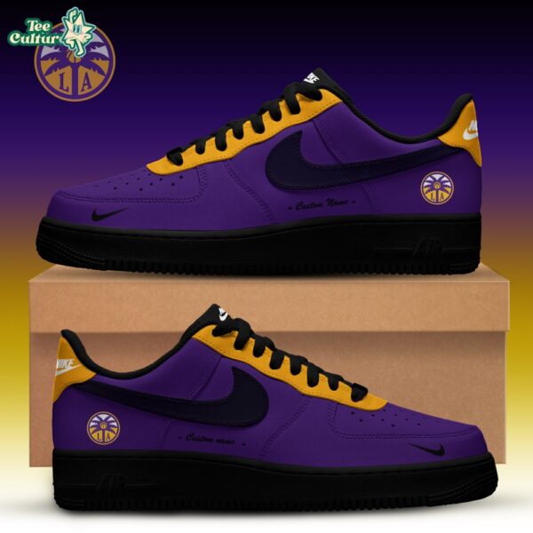 Los Angeles Sparks WNBA x Back 2 Black Edition Nike Air Force 1 Low Custom Shoes for Fans V2