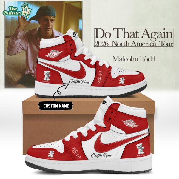 Malcolm Todd Do That Again Tour Signed Shoes 11