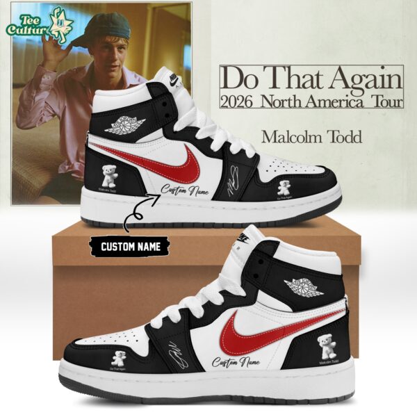 Malcolm Todd Do That Again Tour Signed Shoes 15